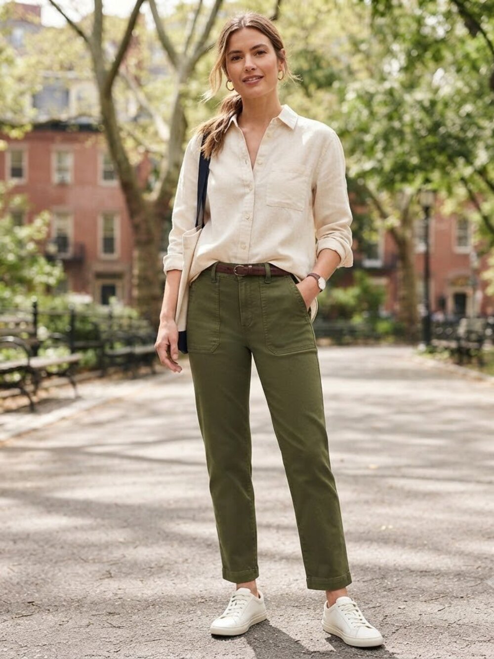 Studio Blue Olive Green Denim Jeans Size 4